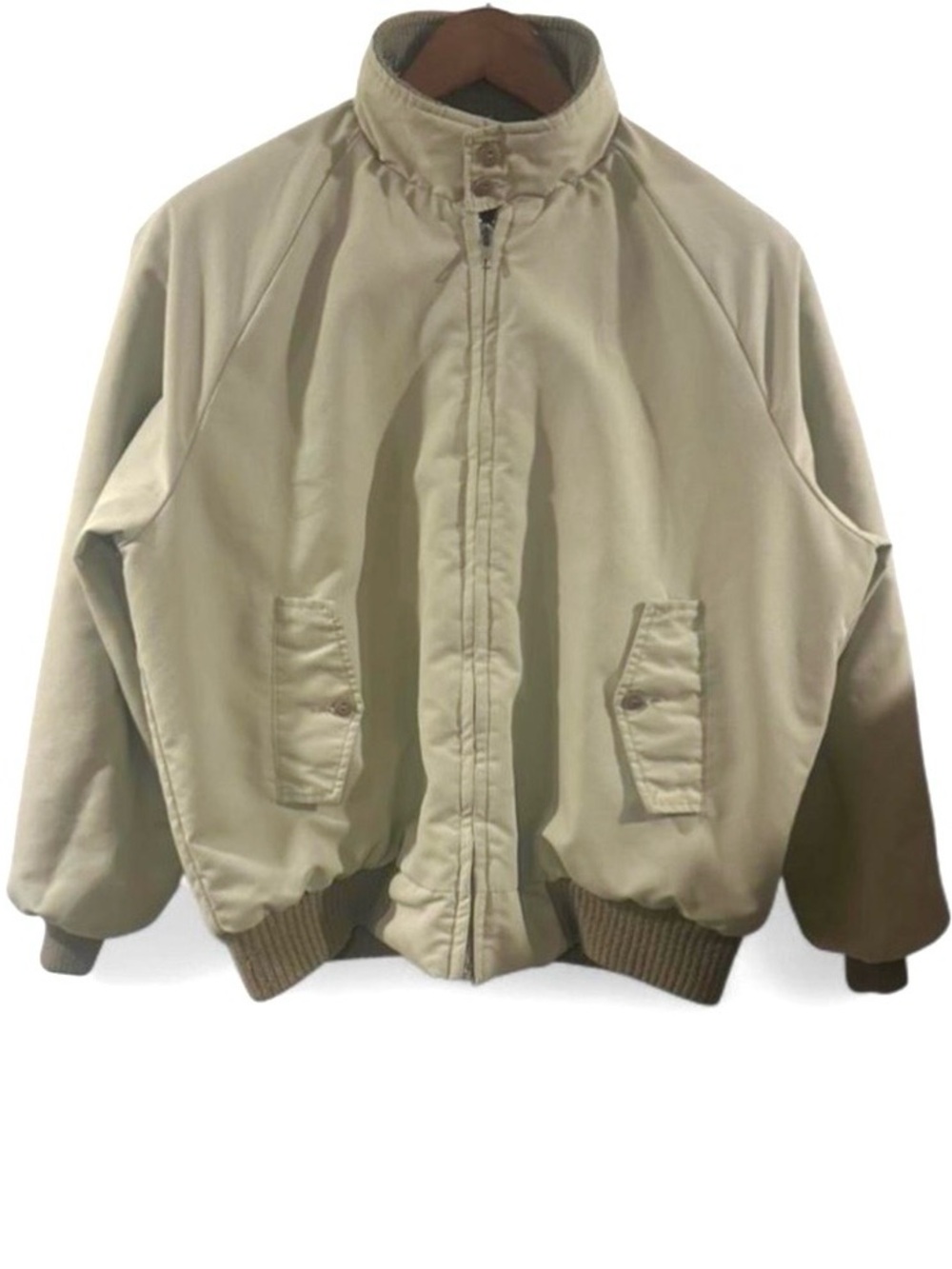 Vintage Tan Bomber Jacket Size Men’s Large